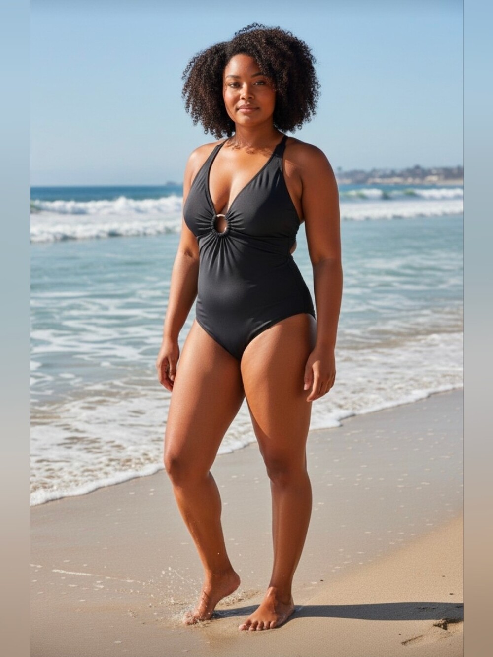 Bleu Rod Beattie Ring Me Up Over-The-Shoulder Cross-Back One Piece Swimsuit 20W